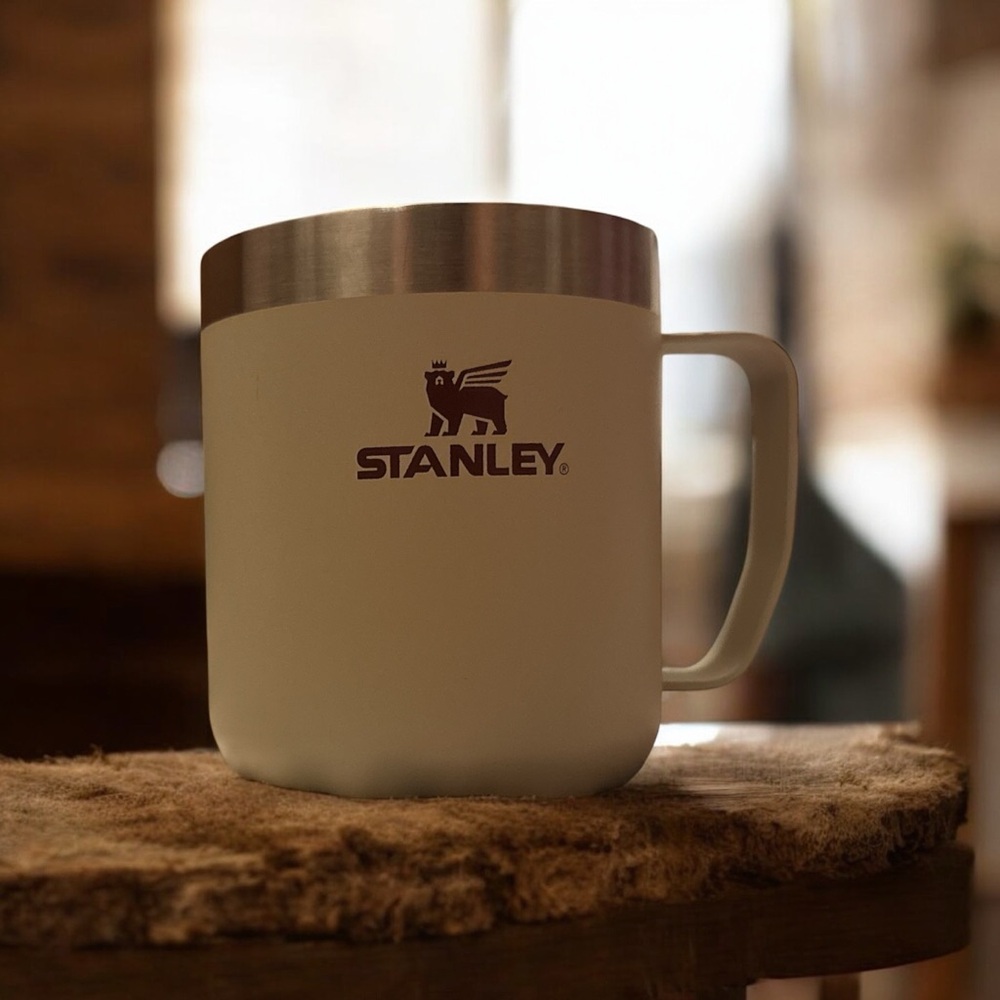 Stanley Beige Camp Mug with Metallic Accent